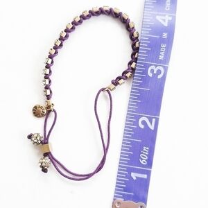 𝅺j. Crew Purple Pull String Bracelet